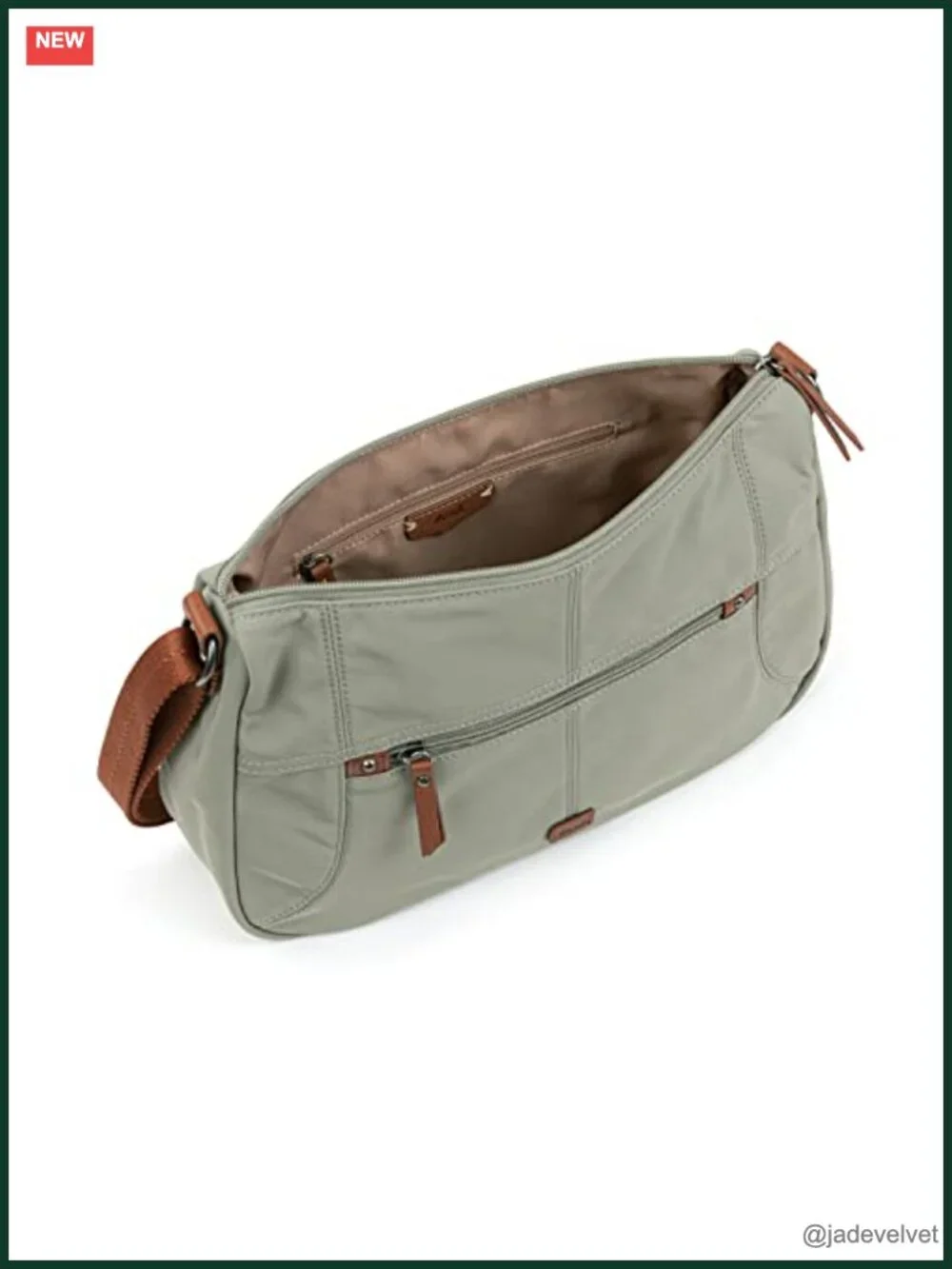 Eco Twill Hobo Crossbody with Recycled Repreve Lining